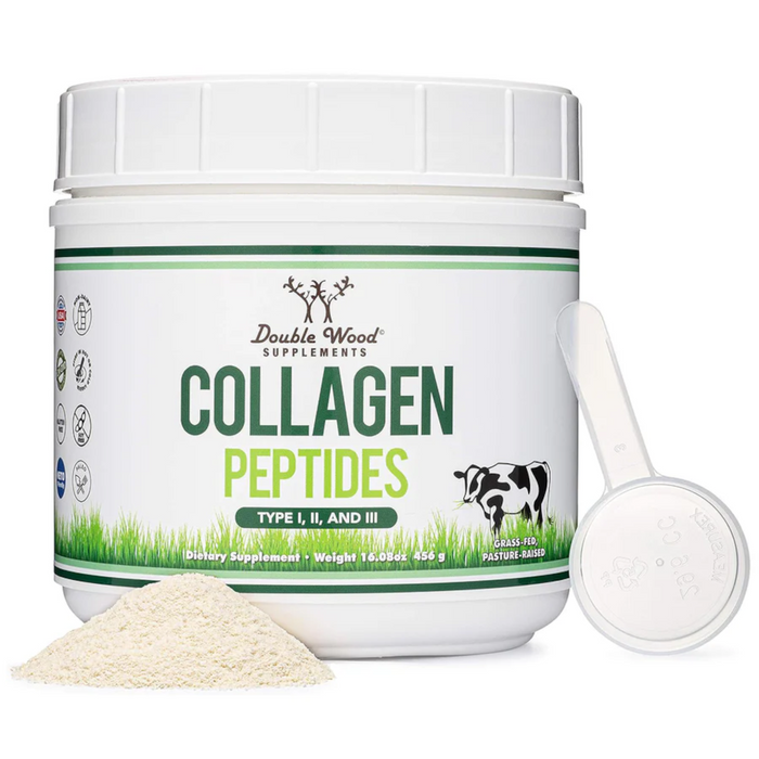 Double Wood Supplements Collagen Peptides - 16 oz. - Health As It Ought to Be