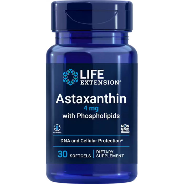 Life Extension Astaxanthin with Phospholipids 4 mg - 30 Softgels - Health As It Ought to Be