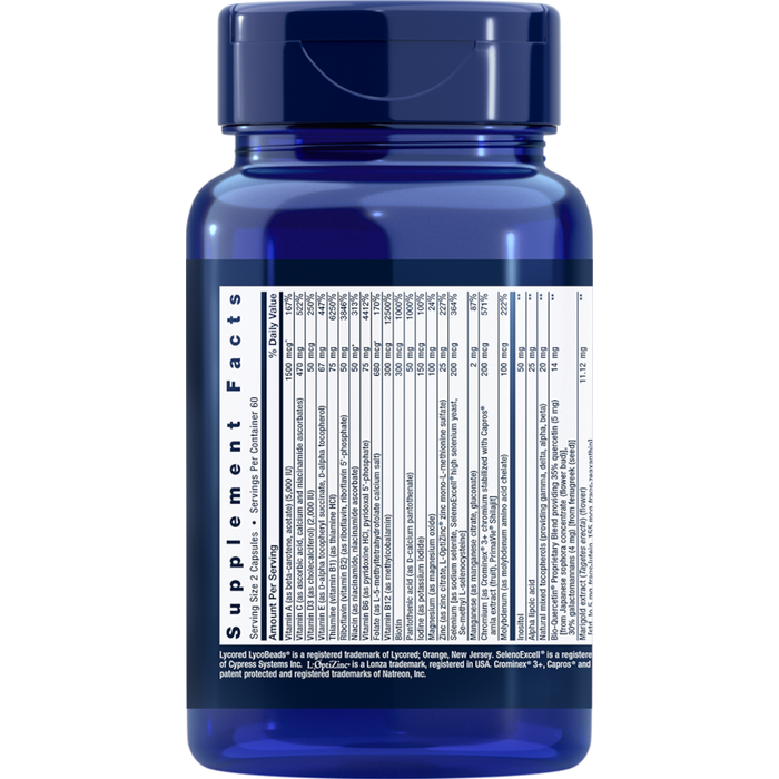 Life Extension Two-Per-Day Capsules Multivitamin - 120 Capsules - Health As It Ought to Be