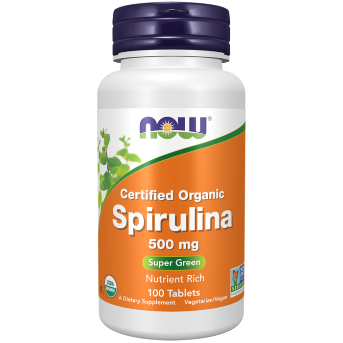 Now Foods Spirulina Organic 500 mg - 100 Tablets