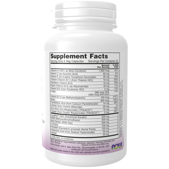 Now Foods Hair, Skin and Nails - 90 Capsules - Health As It Ought to Be