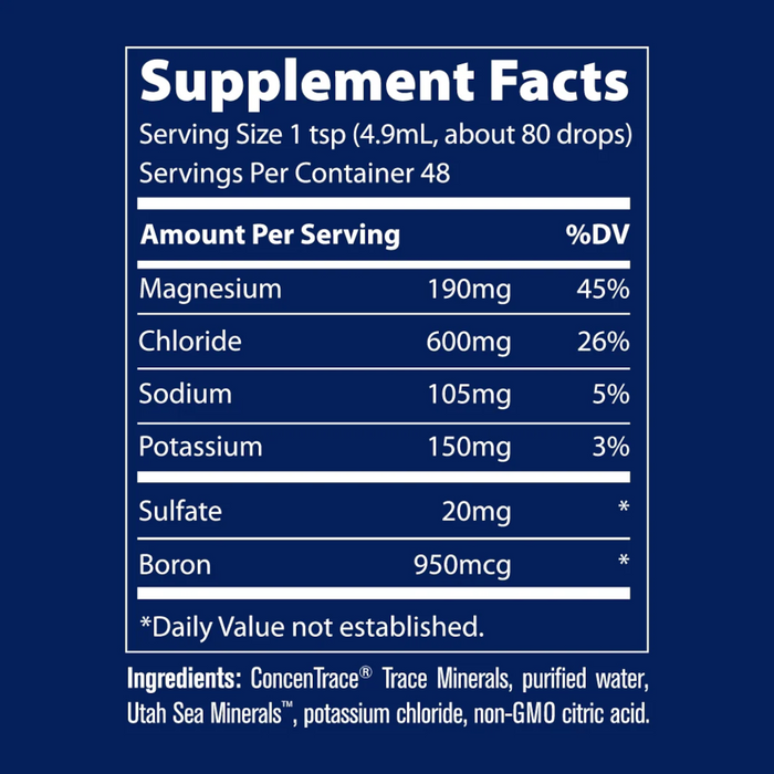 Trace Minerals  40,000 Volts Electrolyte Concentrate - 8 fl oz. - Health As It Ought to Be