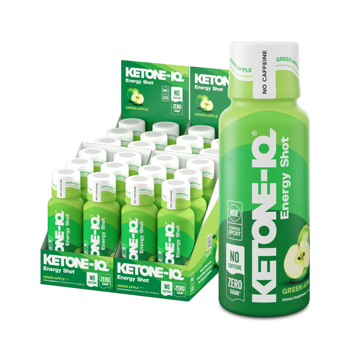 Ketone-IQ Energy Shot Caffeine Free - Green Apple - Health As It Ought to Be