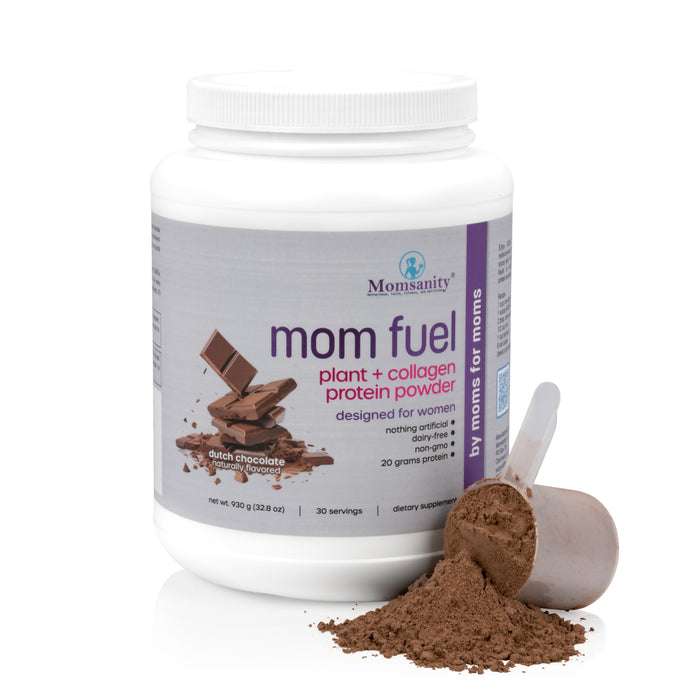 Momsanity Mom Fuel Protein Powder DUTCH CHOCOLATE - Health As It Ought to Be