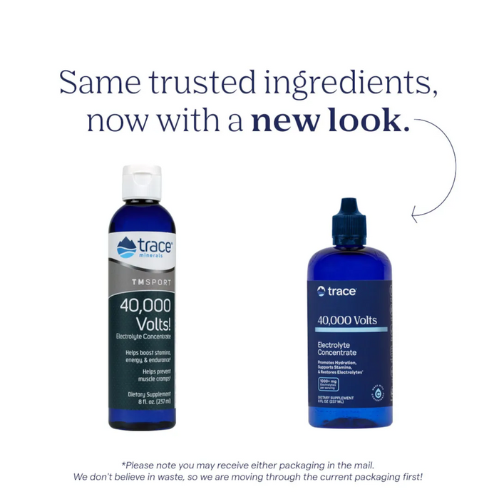 Trace Minerals  40,000 Volts Electrolyte Concentrate - 8 fl oz. - Health As It Ought to Be