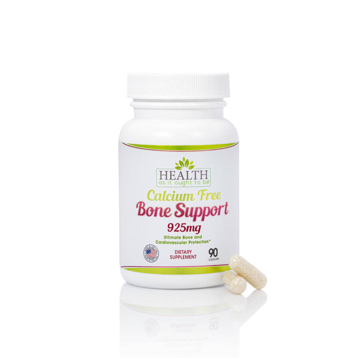 HAIOTB Calcium Free Bone Support 925 mg - 90 Capsules - Health As It Ought to Be