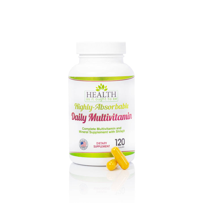 HAIOTB Highly-Absorbable Daily Multivitamin - 120 Capsules - Health As It Ought to Be
