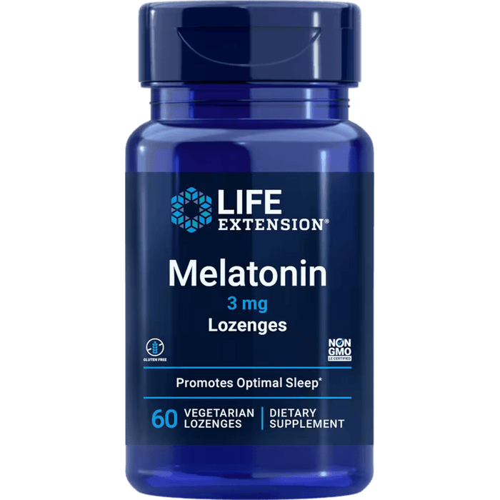 Life Extension Melatonin 3 mg - 60 Vegetarian Lozenges - Health As It Ought to Be