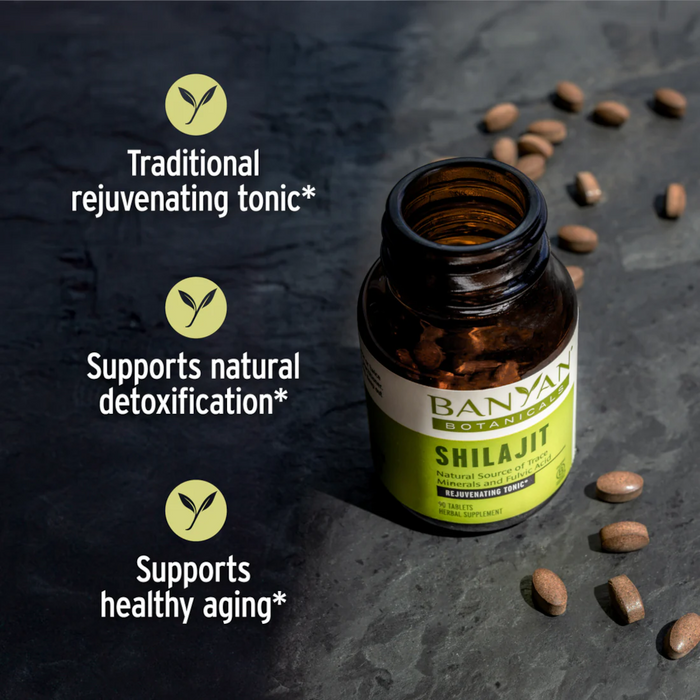 Banyan Botanicals Shilajit - 90 Tablets - Health As It Ought to Be