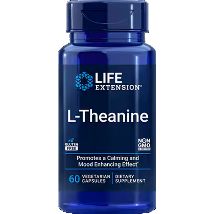 Life Extension L-Theanine 200 mg - 60 Vegetarian Capsules - Health As It Ought to Be