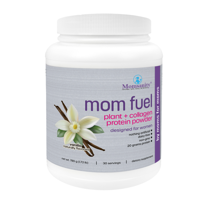 Momsanity Mom Fuel Protein Powder NATURAL VANILLA - Health As It Ought to Be