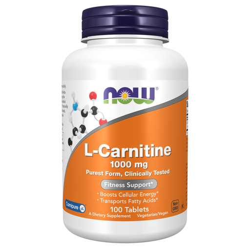 Now Foods L-Carnitine 1000 mg - 100 Tablets - Health As It Ought to Be