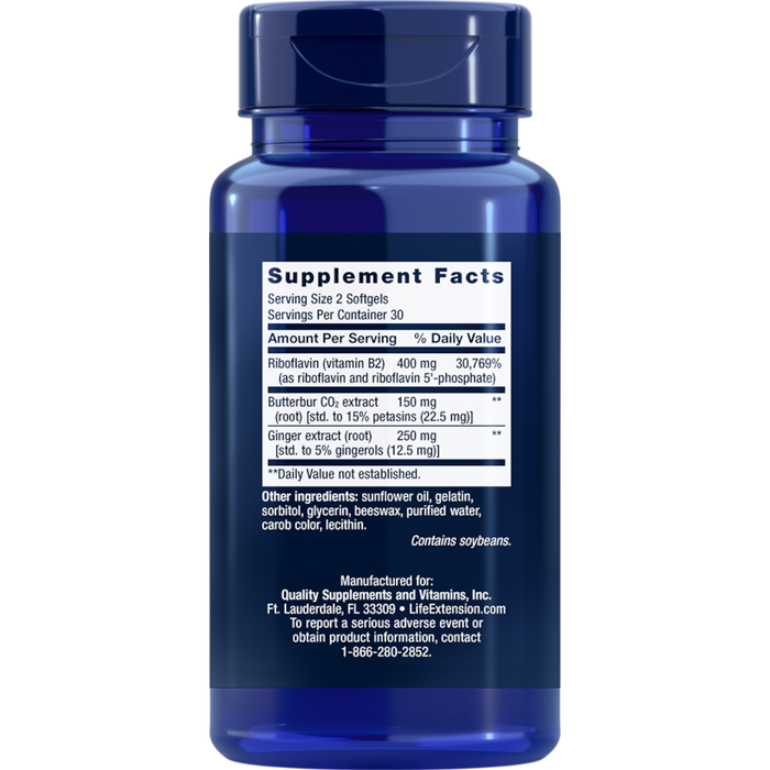 Life Extension Migra-Eeze™ - 60 Softgels - Health As It Ought to Be