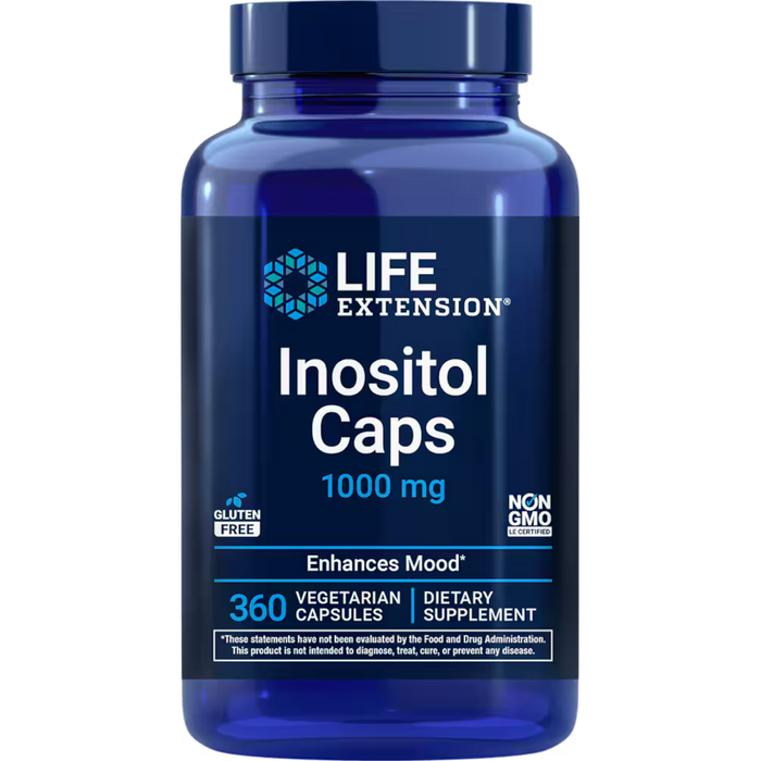 Life Extension Inositol Caps 1000 mg - 360 Vegetarian Capsules