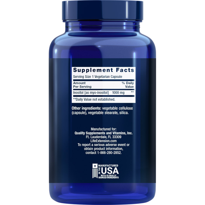 Life Extension Inositol Caps 1000 mg - 360 Vegetarian Capsules