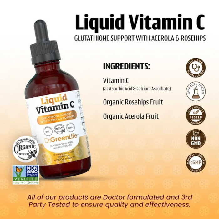 Dr. Green Life Liquid Vitamin C - 4 fl oz.