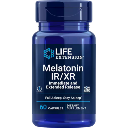Life Extension Melatonin IR/XR - 60 Capsules - Health As It Ought to Be