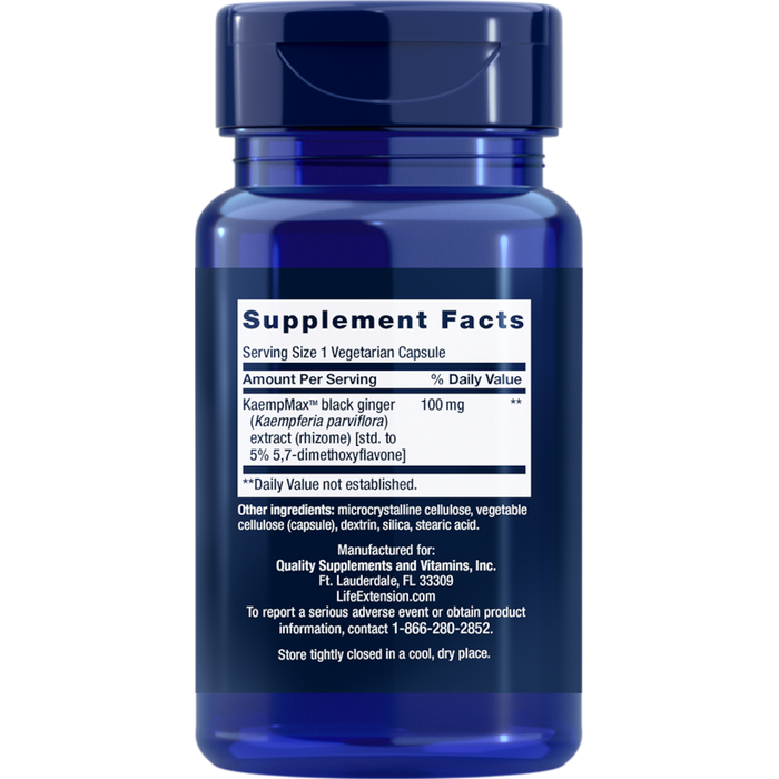 Life Extension Male Vascular Sexual Support 100 mg - 30 Vegetarian Capsules - Health As It Ought to Be