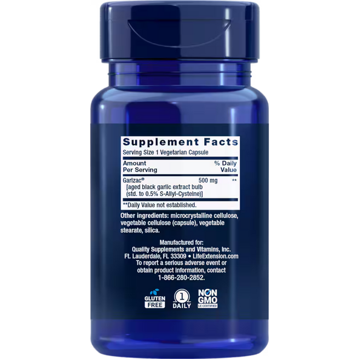 Life Extension Aged Black Garlic Odorless Extract - 30 Capsules