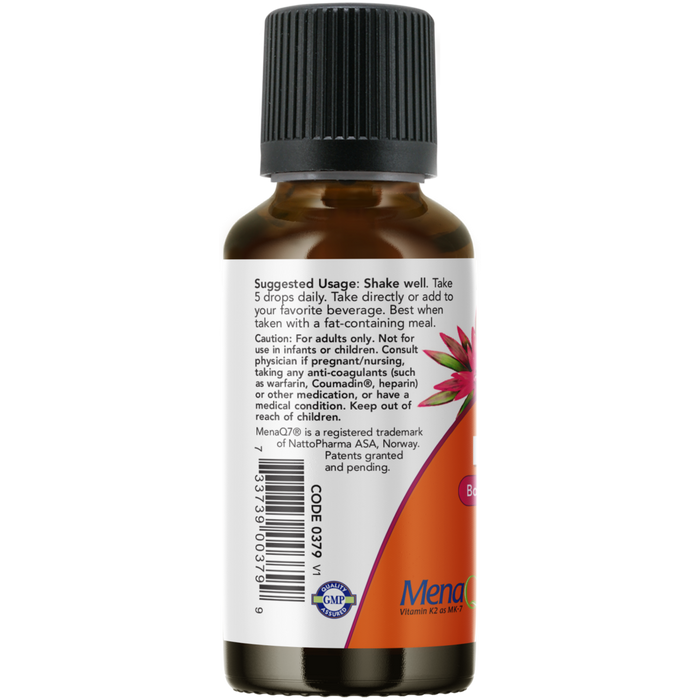 Now Foods Liquid D-3 & MK7 - 1 fl oz. - Health As It Ought to Be