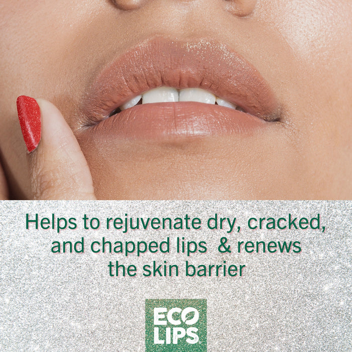 Eco Lips Sparkling Holiday Vanilla Mint Candy Cane Lip Mask - 0.25 oz. PATIENT ONLY - Health As It Ought to Be