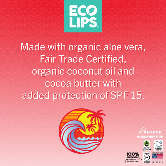 Eco Lips Classic SPF 15 Lip Balm, Berry PATIENT ONLY - Health As It Ought to Be