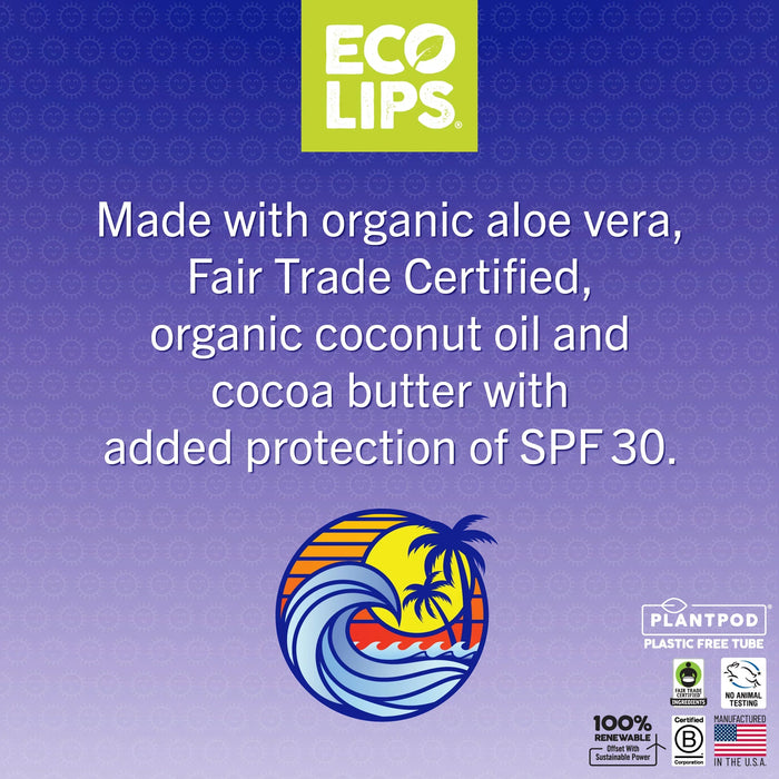 Eco Lips Classic Sport Lip Balm SPF 30 PATIENT ONLY - Health As It Ought to Be
