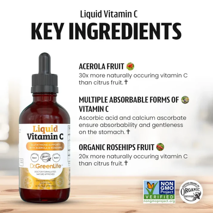 Dr. Green Life Liquid Vitamin C - 4 fl oz.