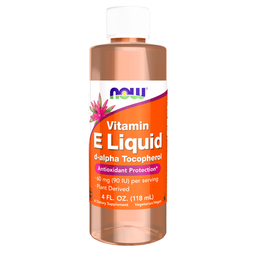 zzzDISCONTINUED Now Foods E Liquid with d-alpha Tocopherols - 4 fl oz. TEMPORARY POS ONLY - Health As It Ought to Be