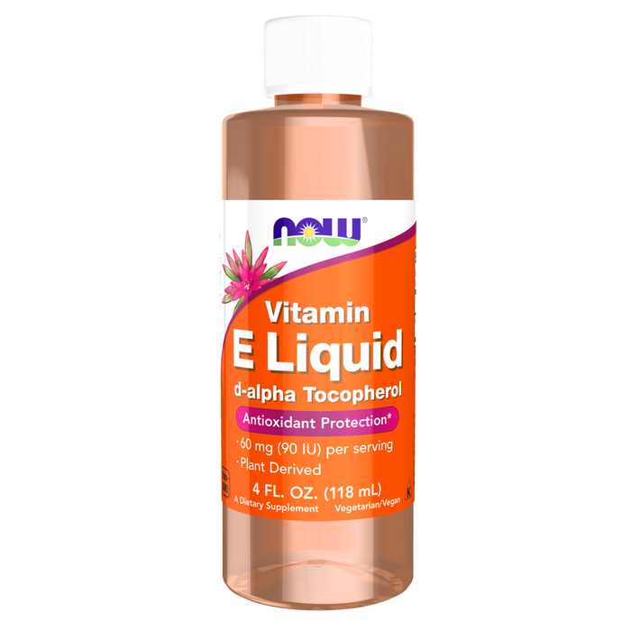 zzzDISCONTINUED Now Foods E Liquid with d-alpha Tocopherols - 4 fl oz. TEMPORARY POS ONLY - Health As It Ought to Be