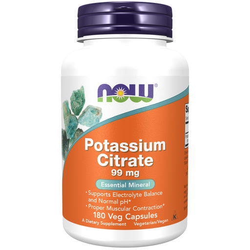 Now Foods Potassium Citrate 99 mg - 180 Capsules - Health As It Ought to Be