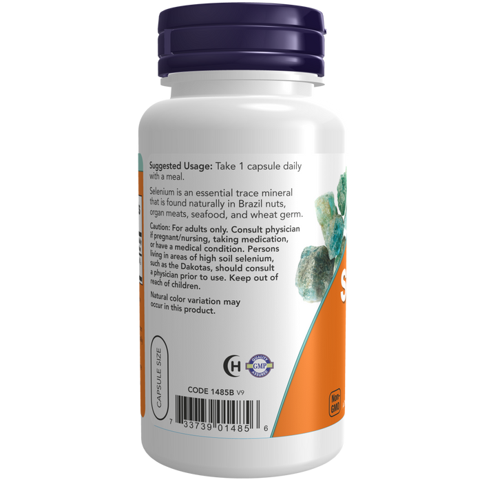 Now Foods Selenium 200 mcg - 90 Veg Capsules - Health As It Ought to Be