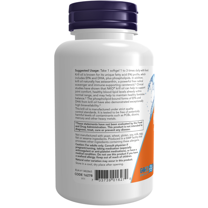 Now Foods Krill 1000 mg - 60 Softgels