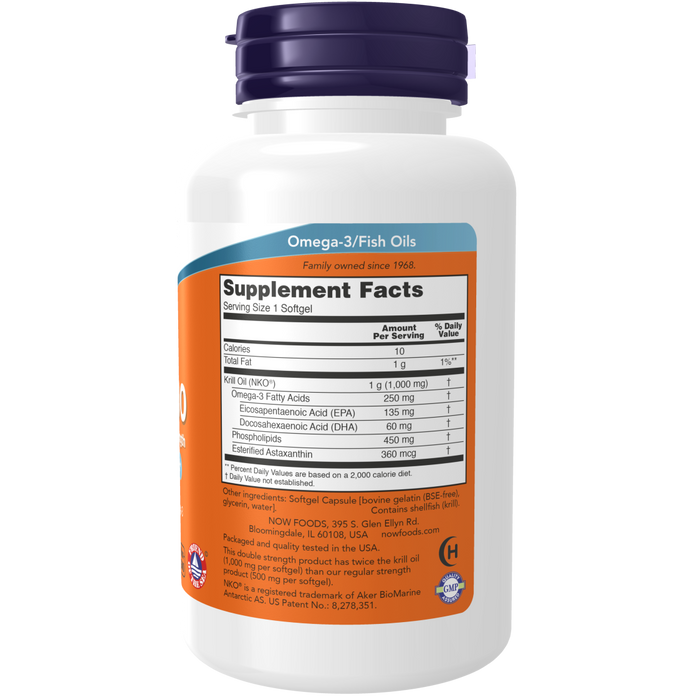 Now Foods Krill 1000 mg - 60 Softgels