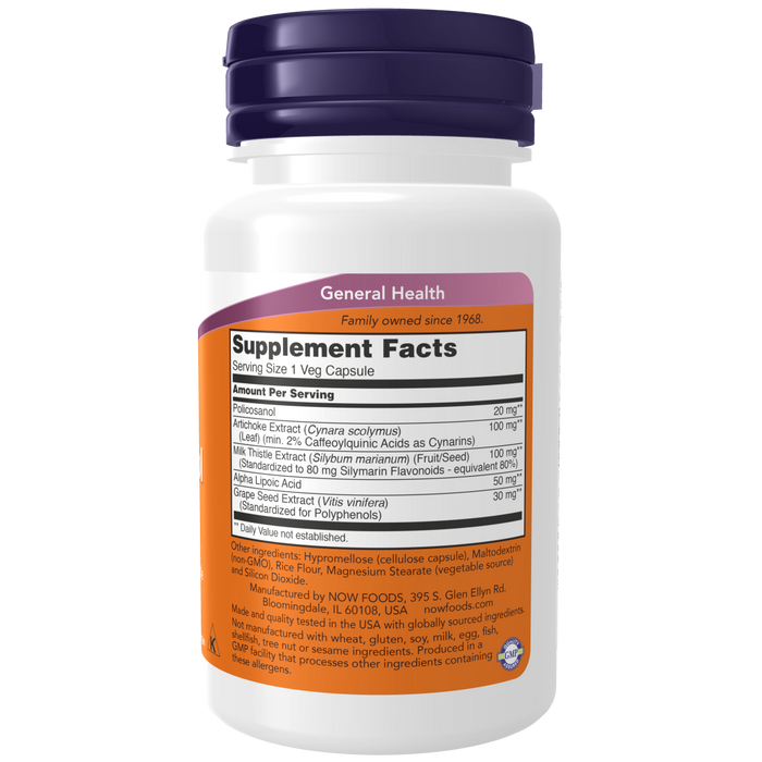 Now Foods Policosanol, Double Strength 20 mg - 90 Veg Capsules - Health As It Ought to Be