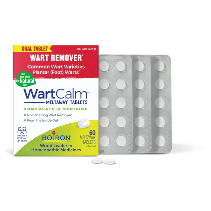 Boiron Homeopathic Medicine WartCalm Meltaway Tablets - 60 Tablets - Health As It Ought to Be