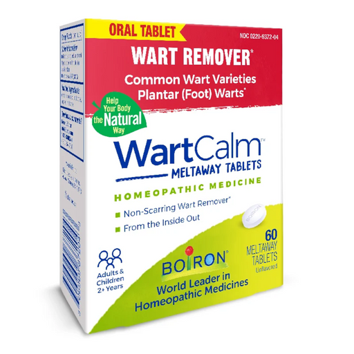 Boiron Homeopathic Medicine WartCalm Meltaway Tablets - 60 Tablets - Health As It Ought to Be