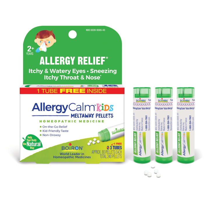 Boiron Homeopathics AllergyCalm Kids Pellets - 3 Count - Health As It Ought to Be