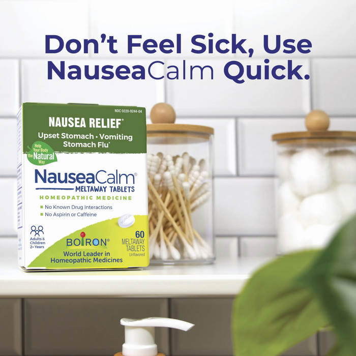 Boiron Homeopathics NauseaCalm - 60 Meltaway Tablets