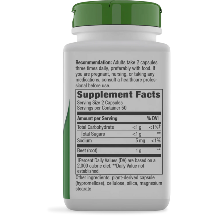 Nature's Way Beet Root - 100 vegan Capsules - Health As It Ought to Be
