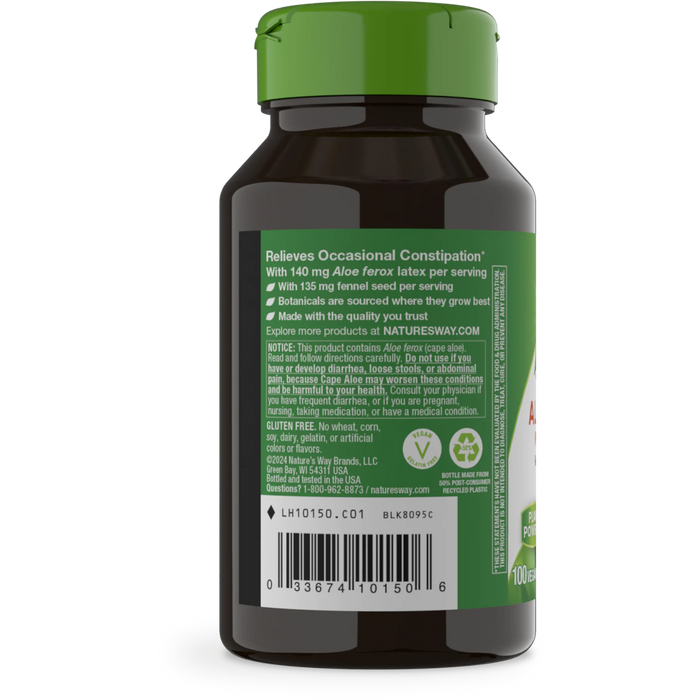 Nature's Way Aloe Vera - 100 Capsules - Health As It Ought to Be