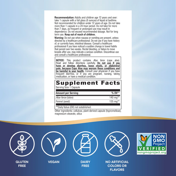 Nature's Way Aloe Vera - 100 Capsules - Health As It Ought to Be