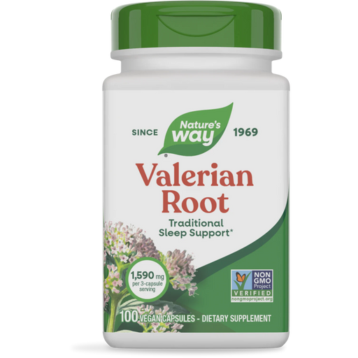 Nature's Way Valerian Root - 100 Vegan Capsules - Health As It Ought to Be