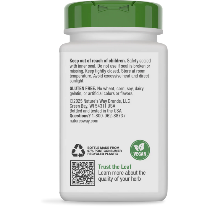 Nature's Way Valerian Root - 100 Vegan Capsules - Health As It Ought to Be