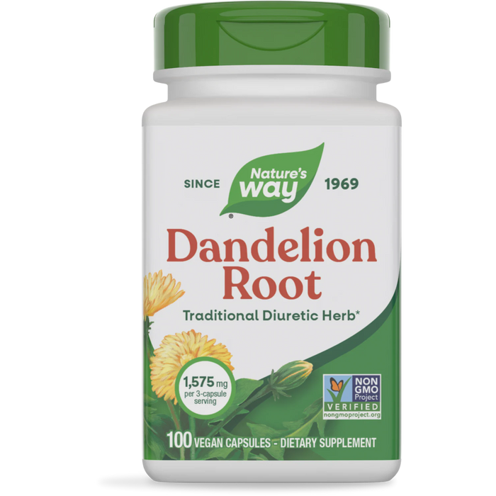 Nature's Way Dandelion Root 525 mg - 100 Capsules - Health As It Ought to Be