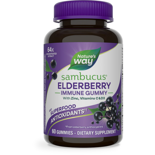 Nature's Way Sambucus Gummies - 60 Gummies - Health As It Ought to Be