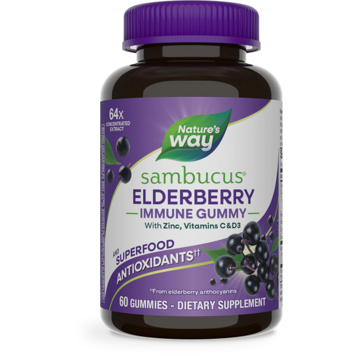Nature's Way Sambucus Gummies - 60 Gummies - Health As It Ought to Be