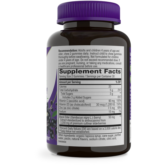 Nature's Way Sambucus Gummies - 60 Gummies - Health As It Ought to Be