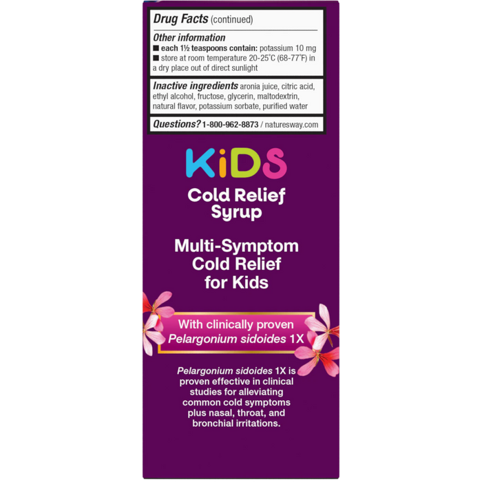 Nature's Way Umcka ColdCare Kids Cherry Syrup - 4 oz - Health As It Ought to Be