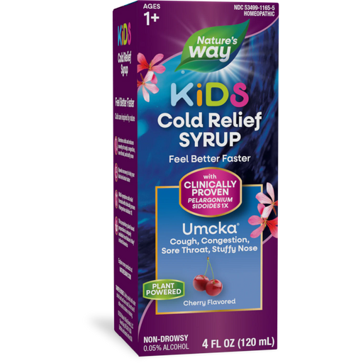 Nature's Way Umcka ColdCare Kids Cherry Syrup - 4 oz - Health As It Ought to Be